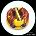 Bobina de cobre toroidal de alta corrente Indução de bobina de cobre com base para placa de circuito